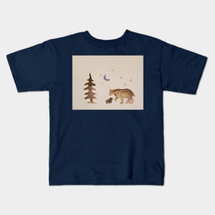 Evening walk oil painting by tabitha kremesec Kids T-Shirt